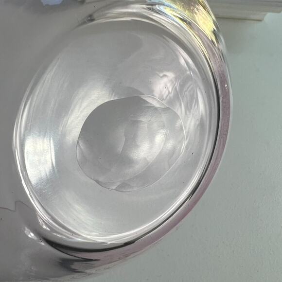 Villeroy And Boch Pink Depression Glass Trinket Dish Swirl/Teardrop Blown Glass - Picture 8 of 13